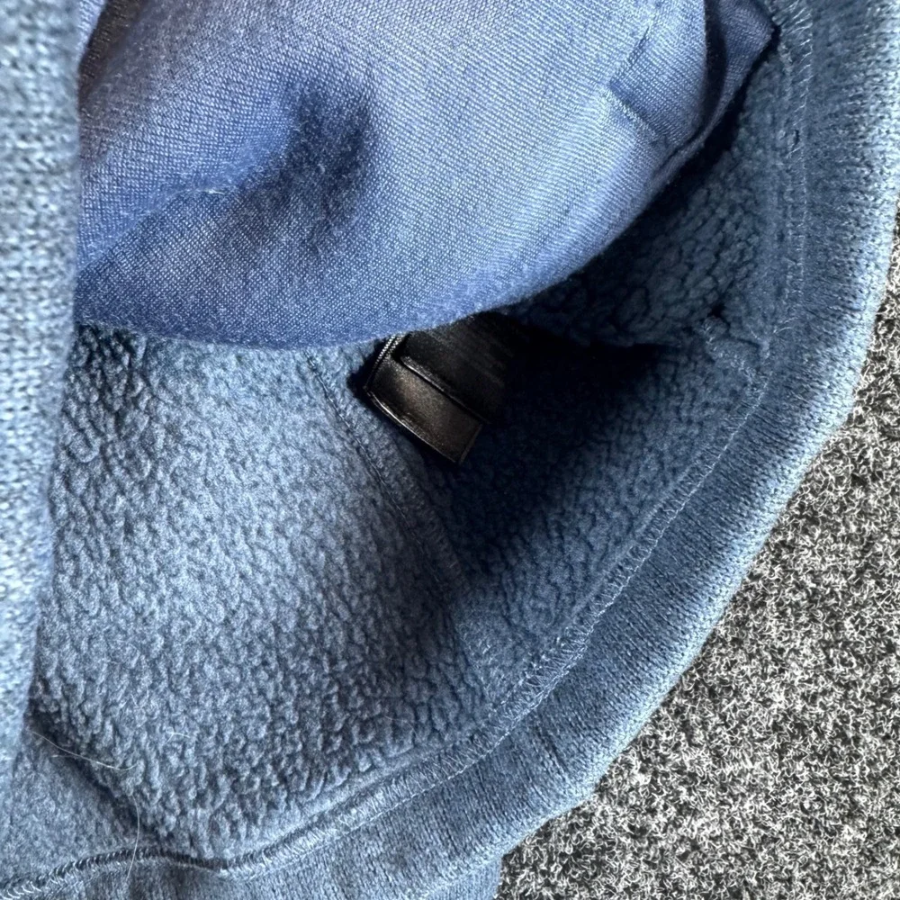 The North Face Womens Crescent Full Zip Sweater Fleece Jacket Blue Heather XS